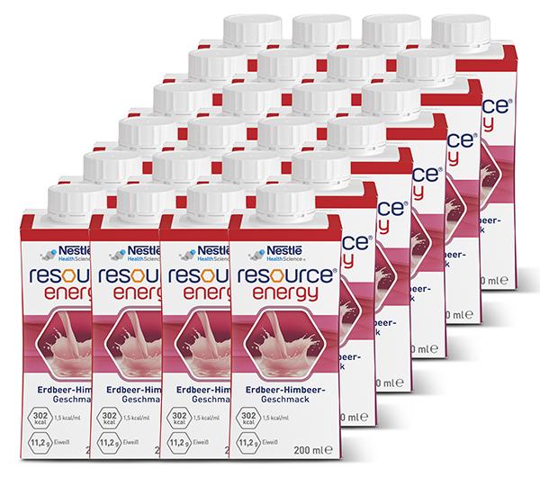 Resource Energy Erdbeer/Himbeer, 6 x 4 x 200 ml